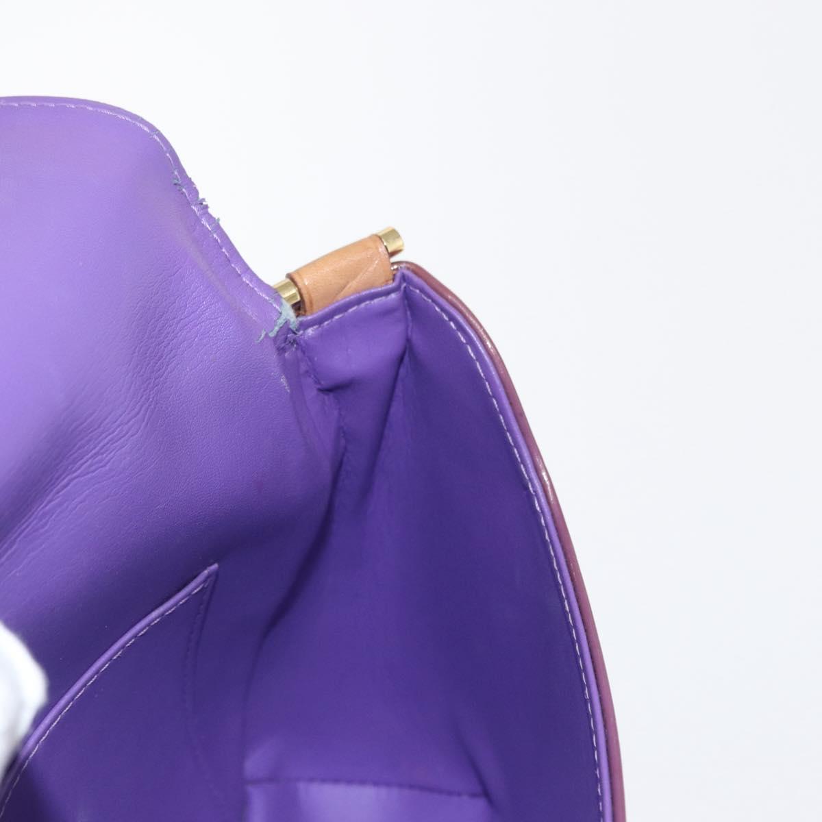 LOUIS VUITTON Vernis Thompson Street Bag Purple Viole M91095 Auth 162088