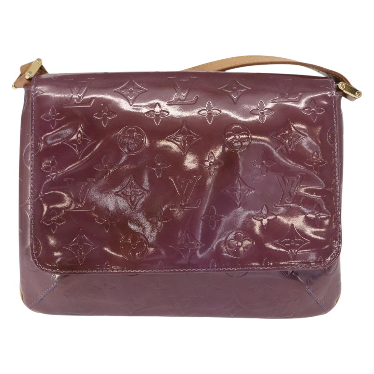 LOUIS VUITTON Vernis Thompson Street Bag Purple Viole M91095 Auth 162088