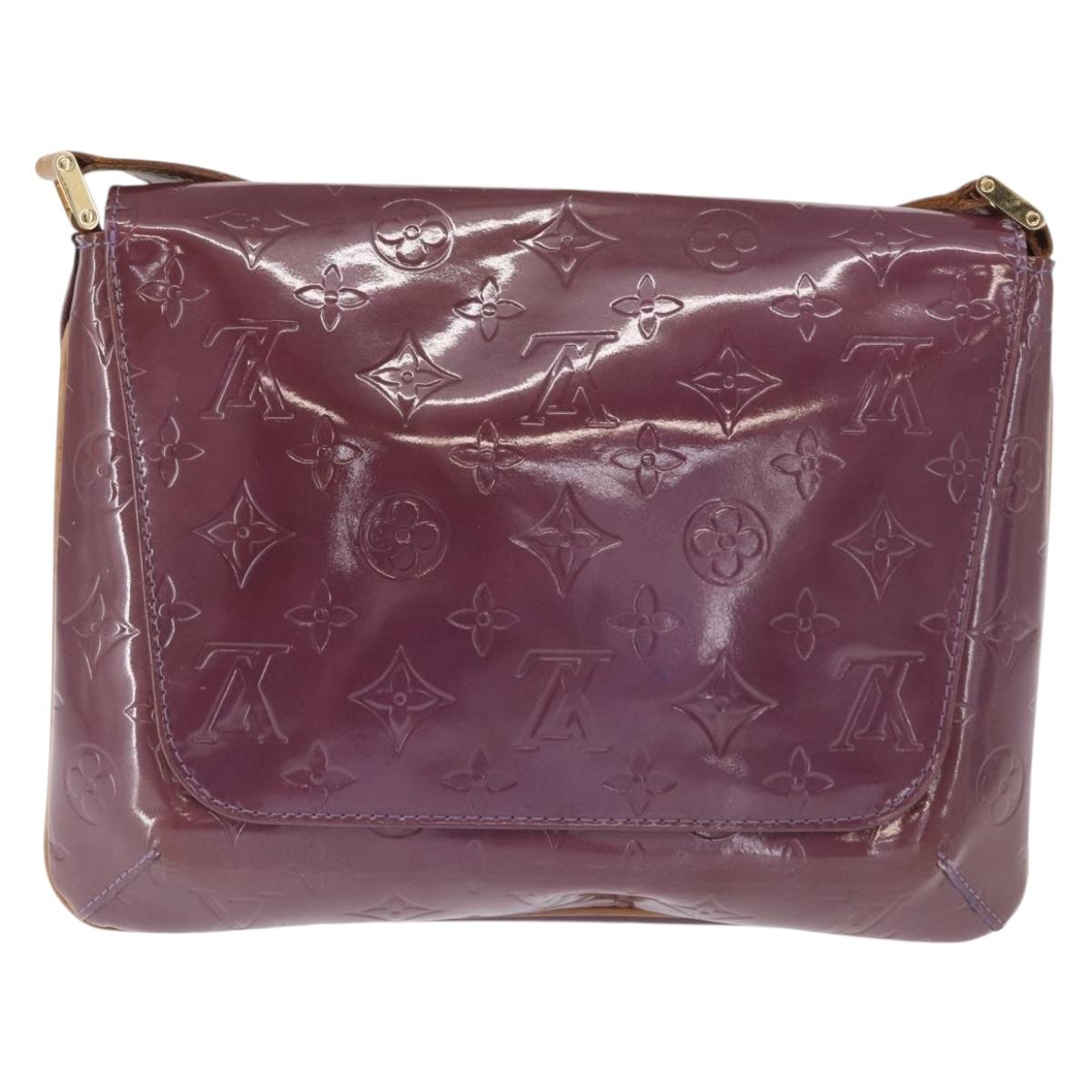 LOUIS VUITTON Vernis Thompson Street Bag Purple Viole M91095 Auth 162088