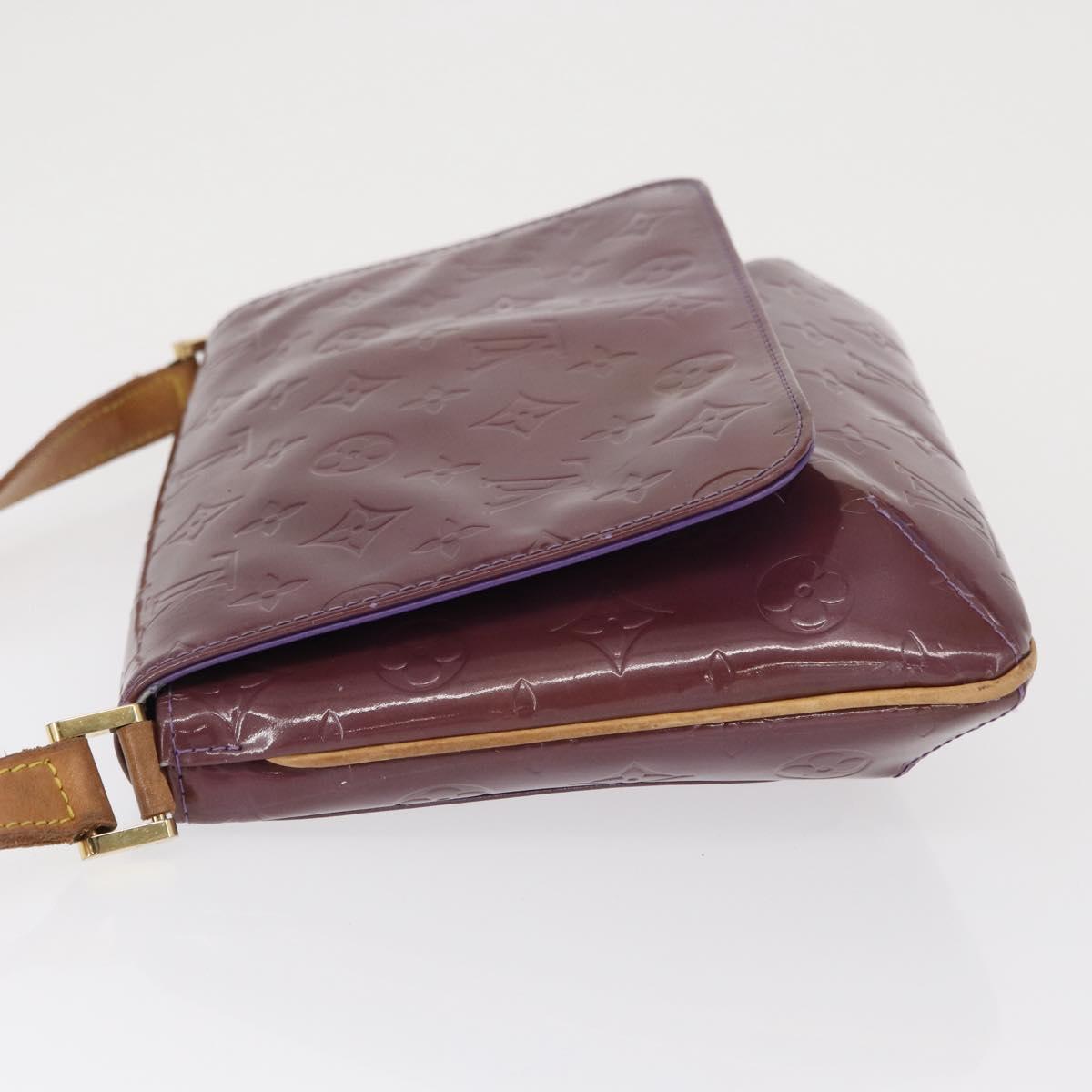 LOUIS VUITTON Vernis Thompson Street Bag Purple Viole M91095 Auth 162088