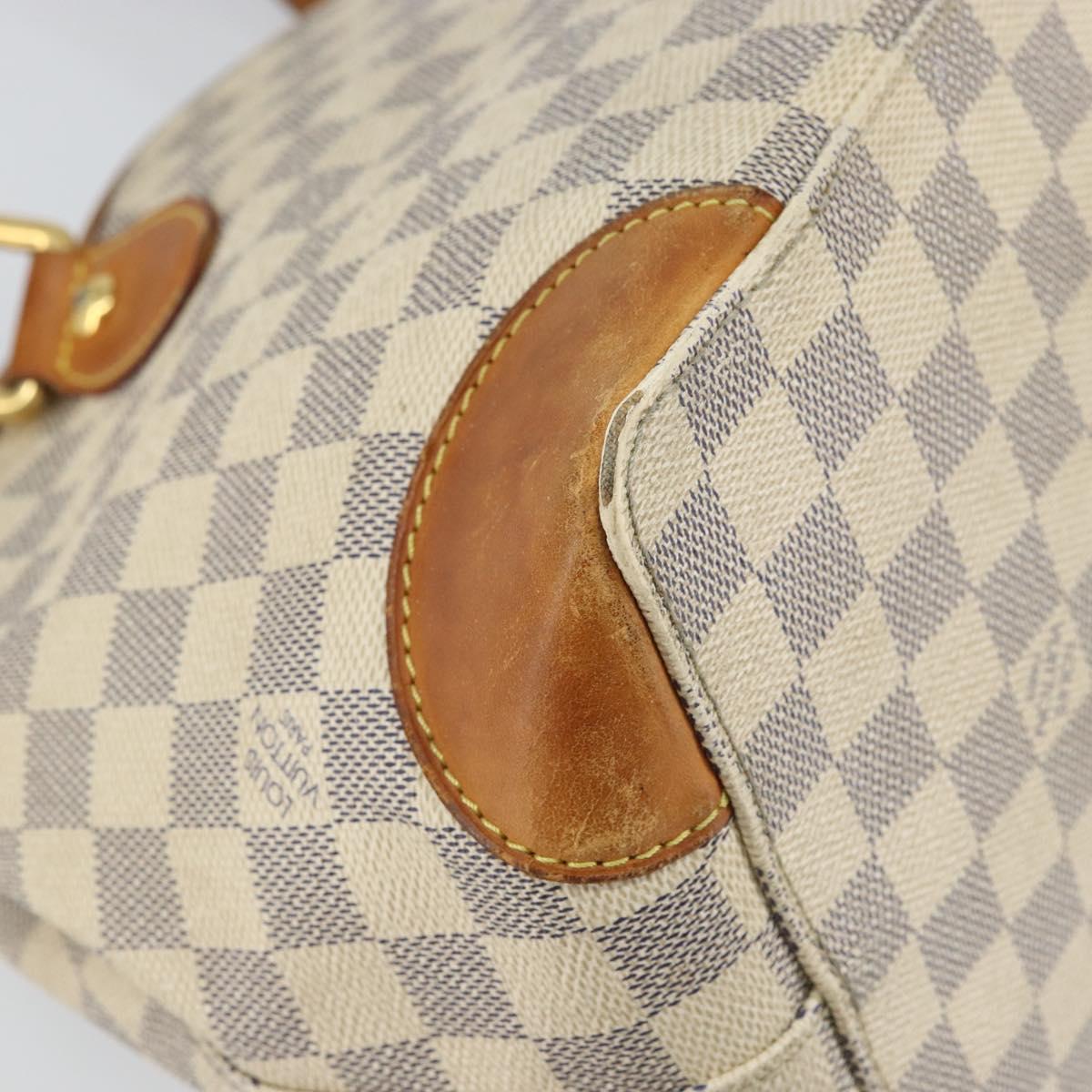 LOUIS VUITTON Damier Azur Hampstead PM Tote Bag N51207 LV Auth 162093