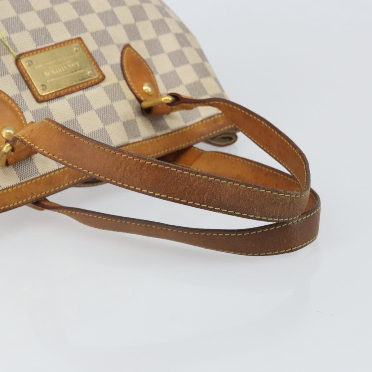 LOUIS VUITTON Damier Azur Hampstead PM Tote Bag N51207 LV Auth 162093