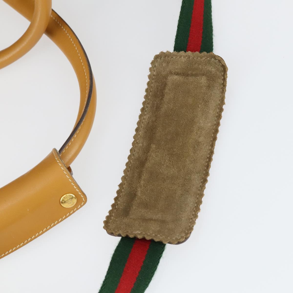 GUCCI Micro GG Supreme Web Sherry Line Bag PVC Beige 012 39 0291 Auth 162095
