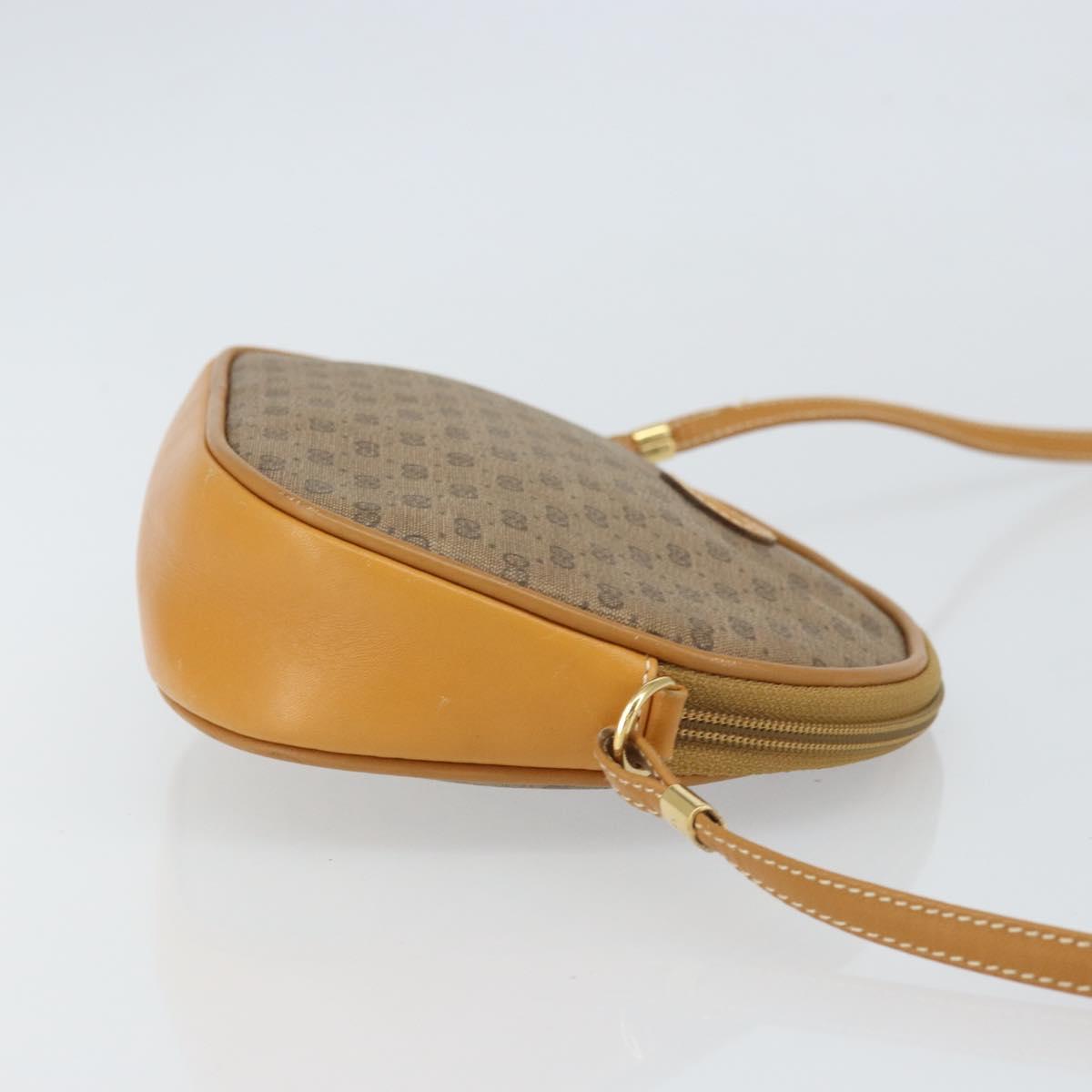 GUCCI Micro GG Supreme Shoulder Bag PVC Beige Gold 007 89 0094 Auth 162099