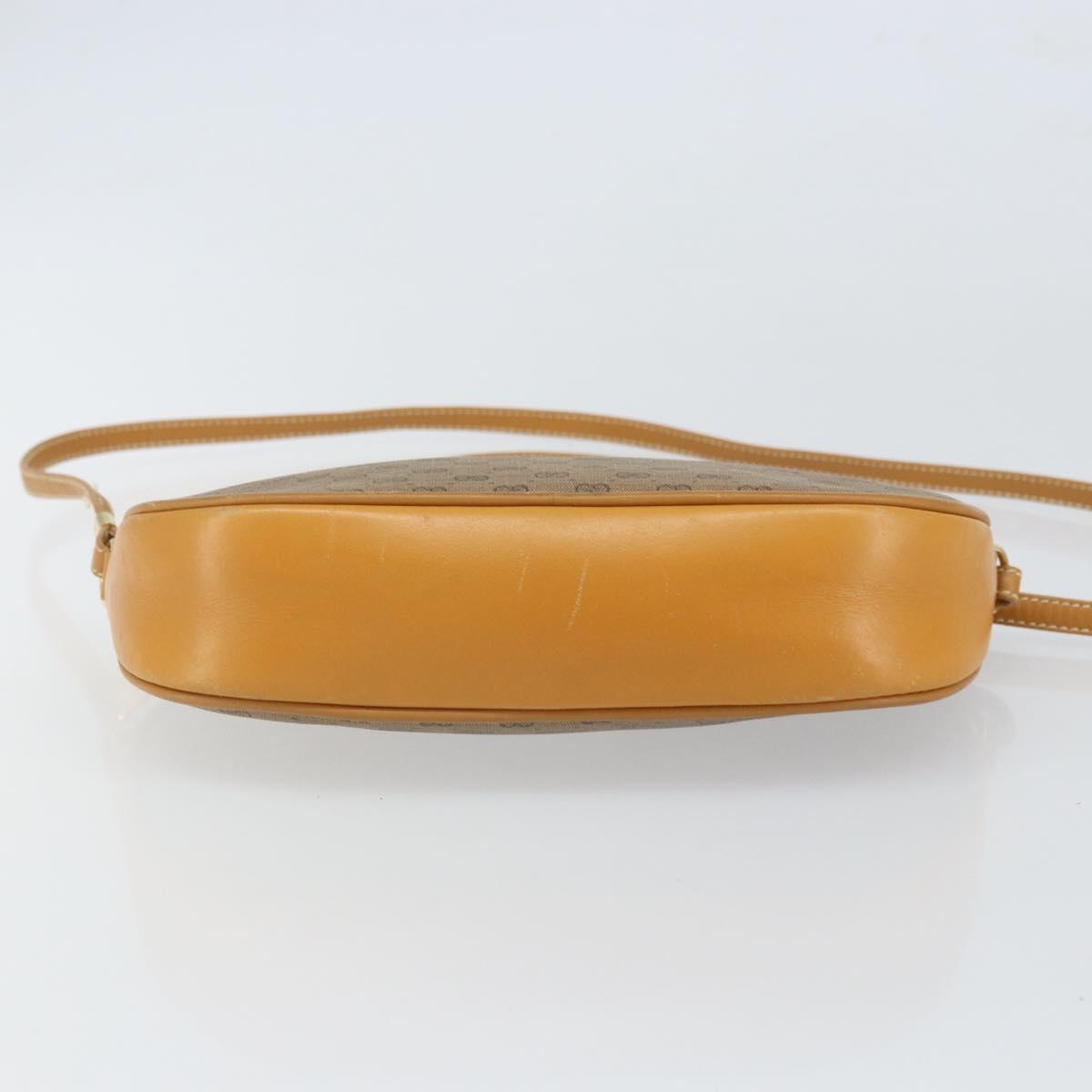 GUCCI Micro GG Supreme Shoulder Bag PVC Beige Gold 007 89 0094 Auth 162099