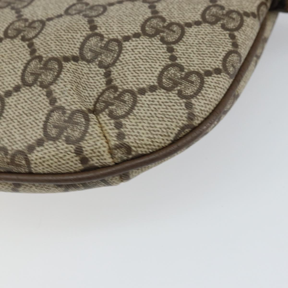GUCCI GG Supreme Shoulder Bag PVC Beige Gold 904 02 020 Auth 162103