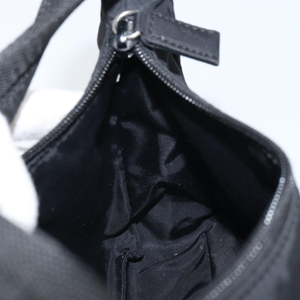 PRADA Hand Bag Nylon Black Auth 162139