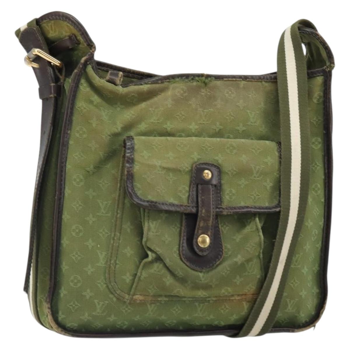 LOUIS VUITTON Monogram Mini Besace Mary Kate Bag TST Khaki M92322 LV Auth 162211