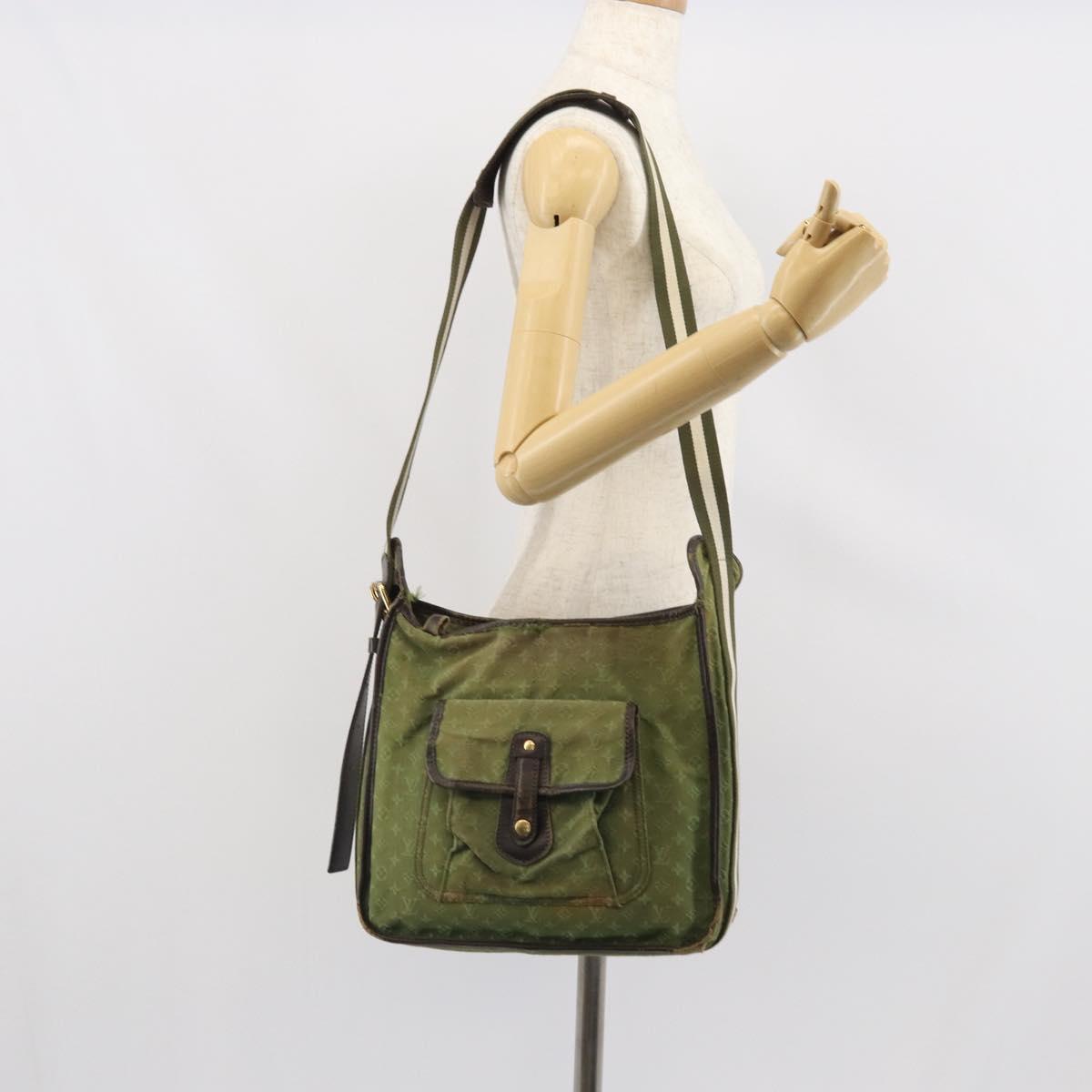 LOUIS VUITTON Monogram Mini Besace Mary Kate Bag TST Khaki M92322 LV Auth 162211