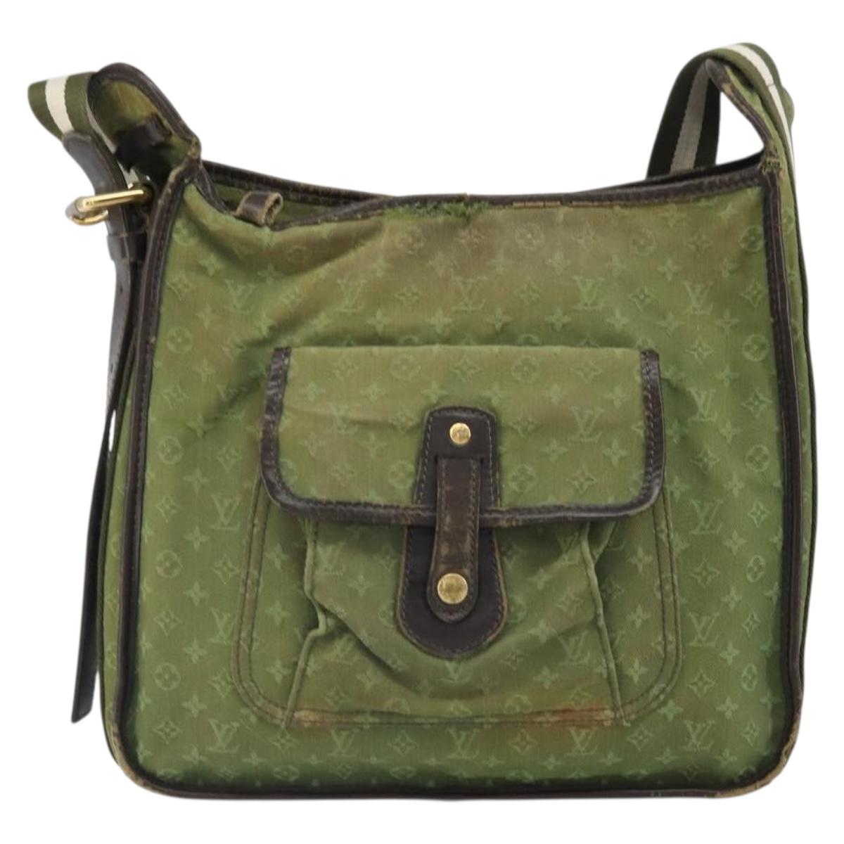 LOUIS VUITTON Monogram Mini Besace Mary Kate Bag TST Khaki M92322 LV Auth 162211