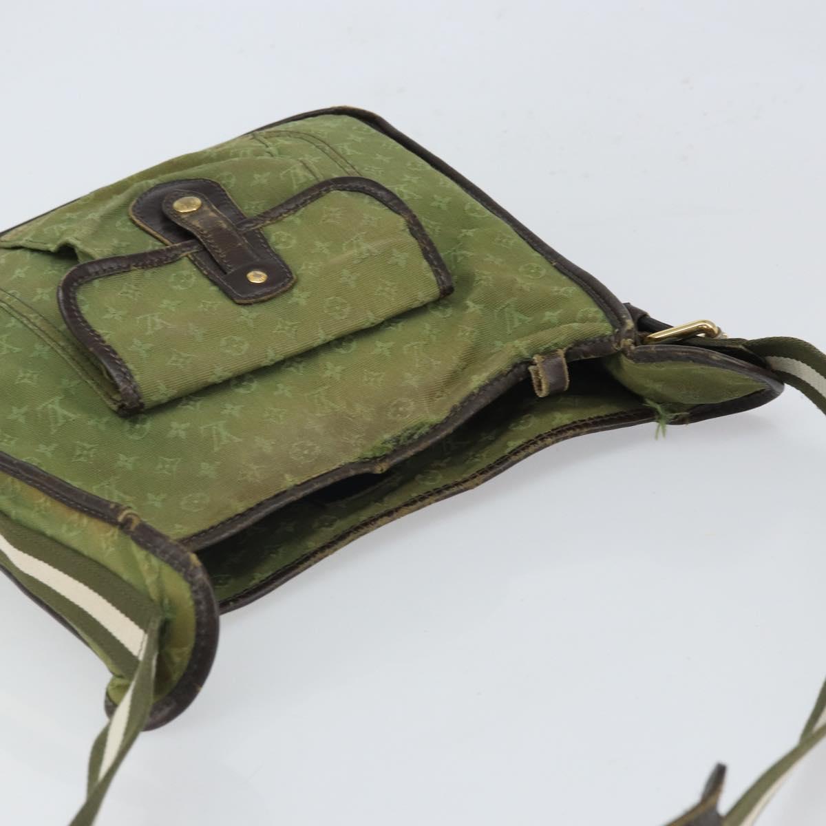 LOUIS VUITTON Monogram Mini Besace Mary Kate Bag TST Khaki M92322 LV Auth 162211
