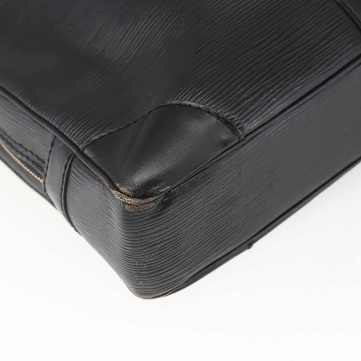 LOUIS VUITTON Epi Porte Documents Voyage Business Bag Black M40321 Auth 162287
