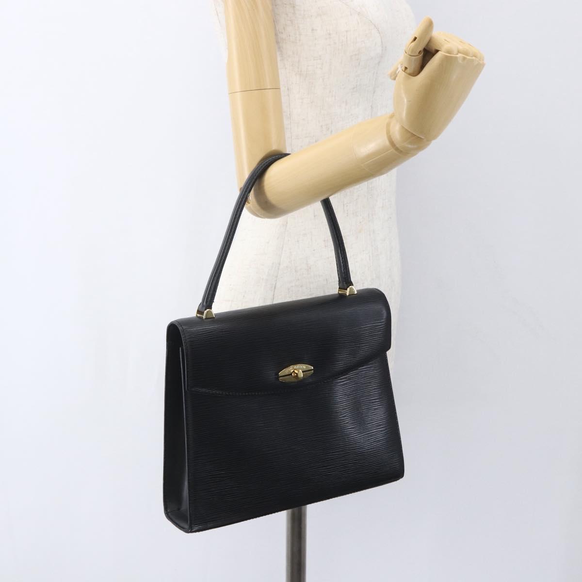 LOUIS VUITTON Epi Malesherbes Hand Bag Black M52372 LV Auth 162295