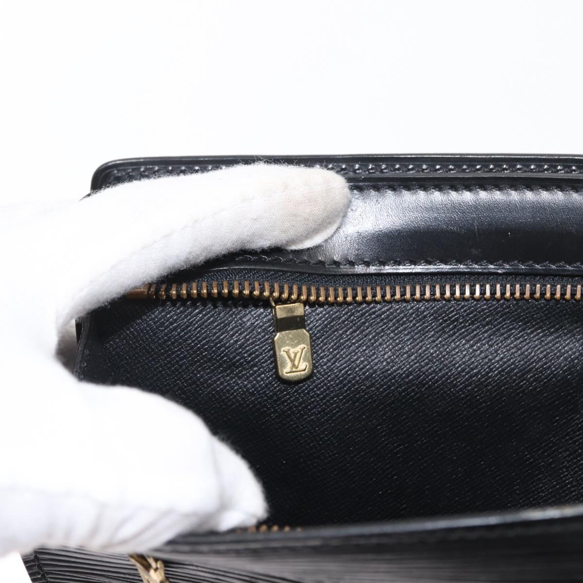 LOUIS VUITTON Epi Angian Shoulder Bag 2way Black M52112 LV Auth 162296