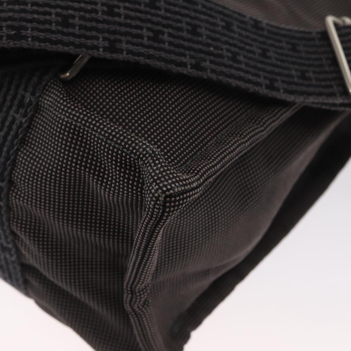 HERMES Her Line A Dos MM Backpack Canvas Gray Silver Auth 162331