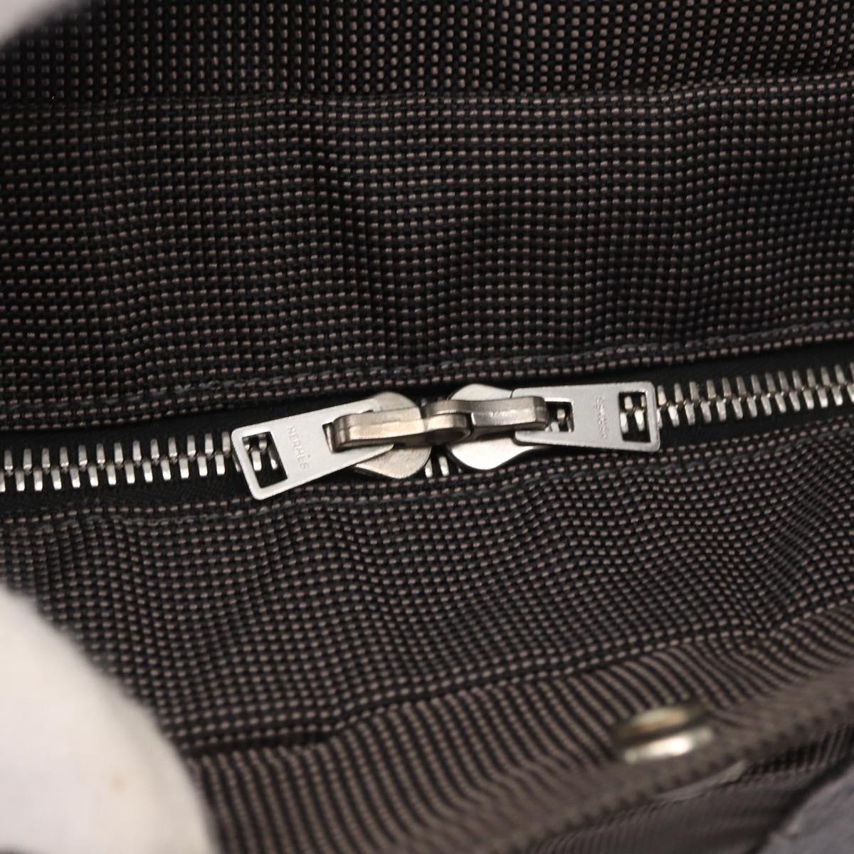 HERMES Her Line A Dos MM Backpack Canvas Gray Silver Auth 162331