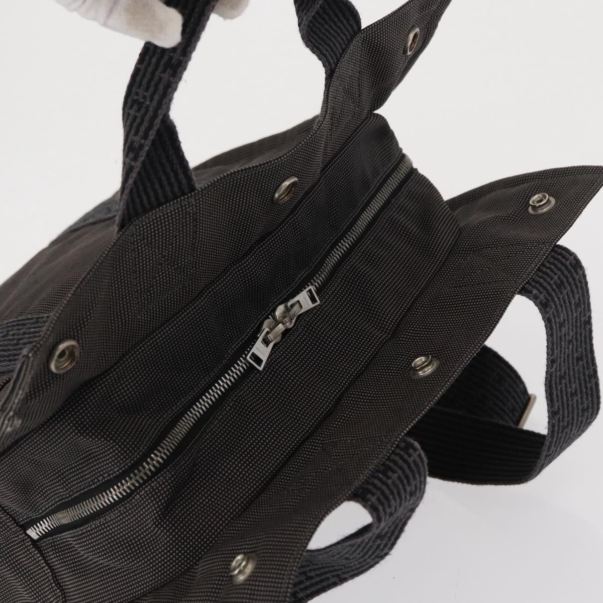 HERMES Her Line A Dos MM Backpack Canvas Gray Silver Auth 162331