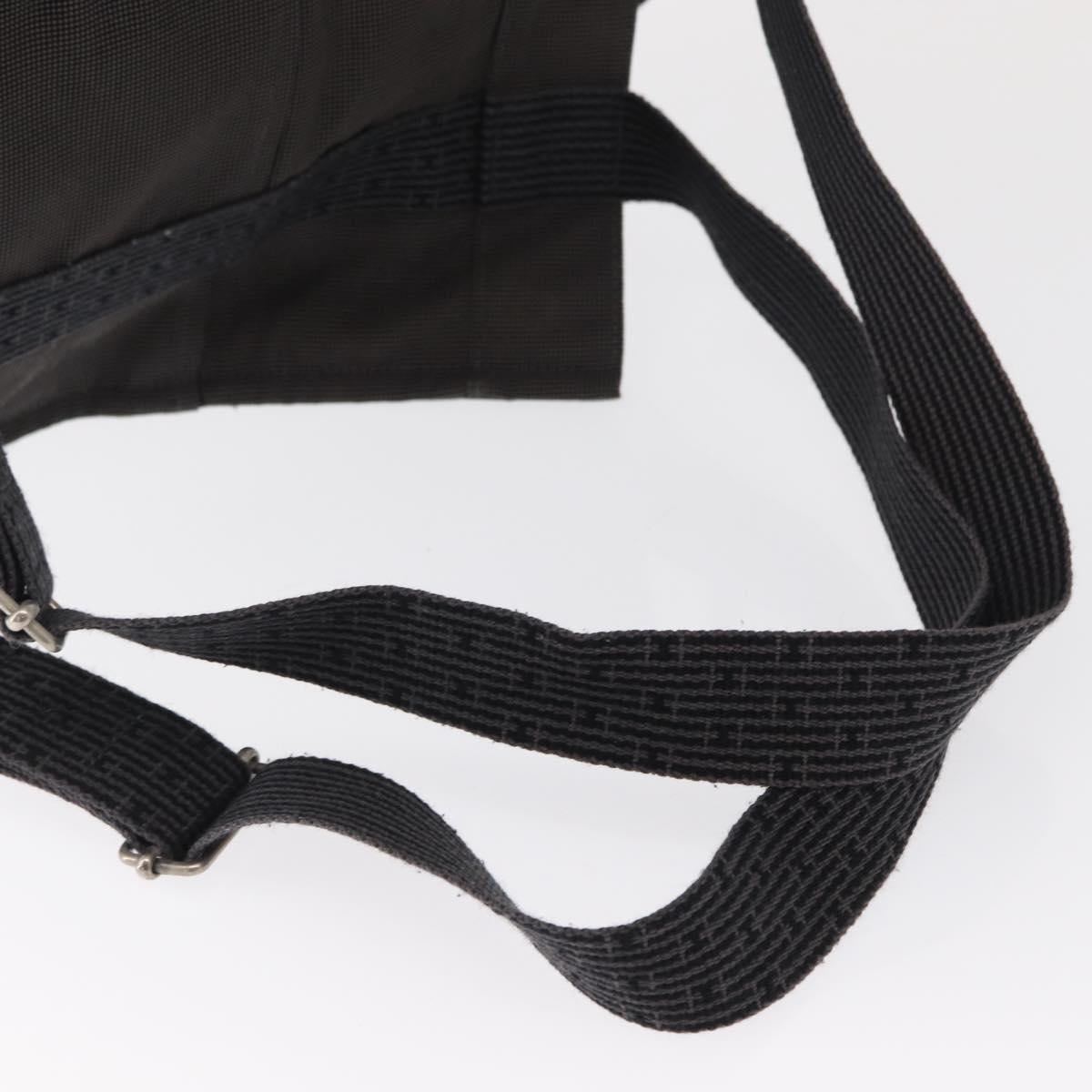 HERMES Her Line A Dos MM Backpack Canvas Gray Silver Auth 162331