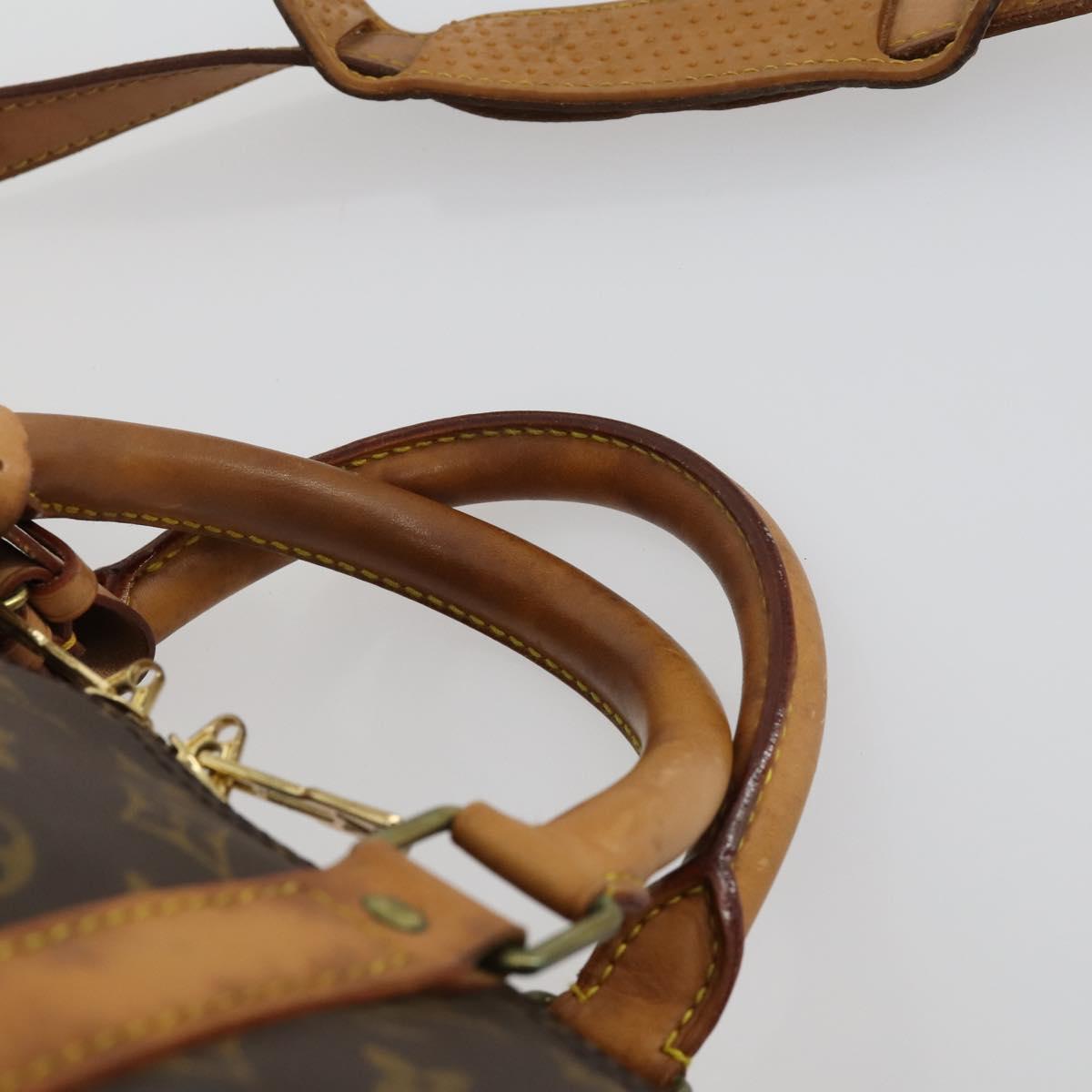 LOUIS VUITTON Monogram Keepall Bandouliere 55 Boston Bag M41414 LV Auth 162347