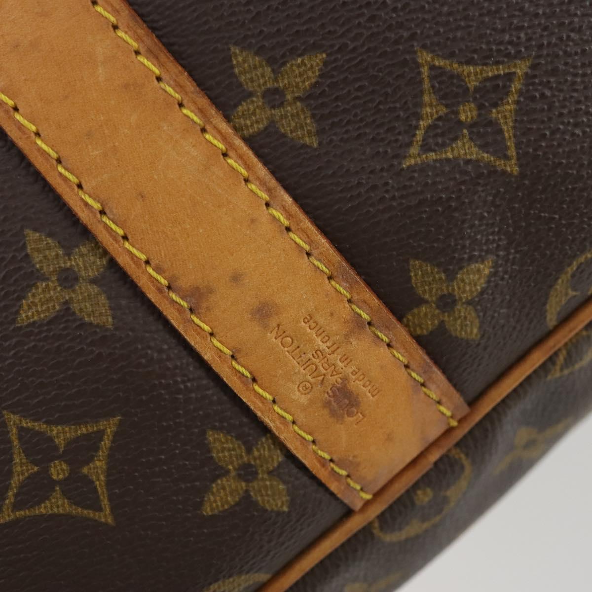 LOUIS VUITTON Monogram Keepall Bandouliere 55 Boston Bag M41414 LV Auth 162347
