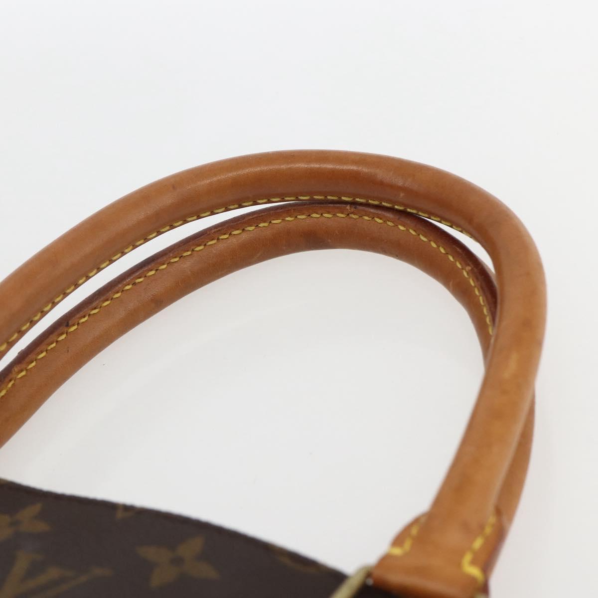 LOUIS VUITTON Monogram Sac Plat Hand Bag M51140 LV Auth 162353