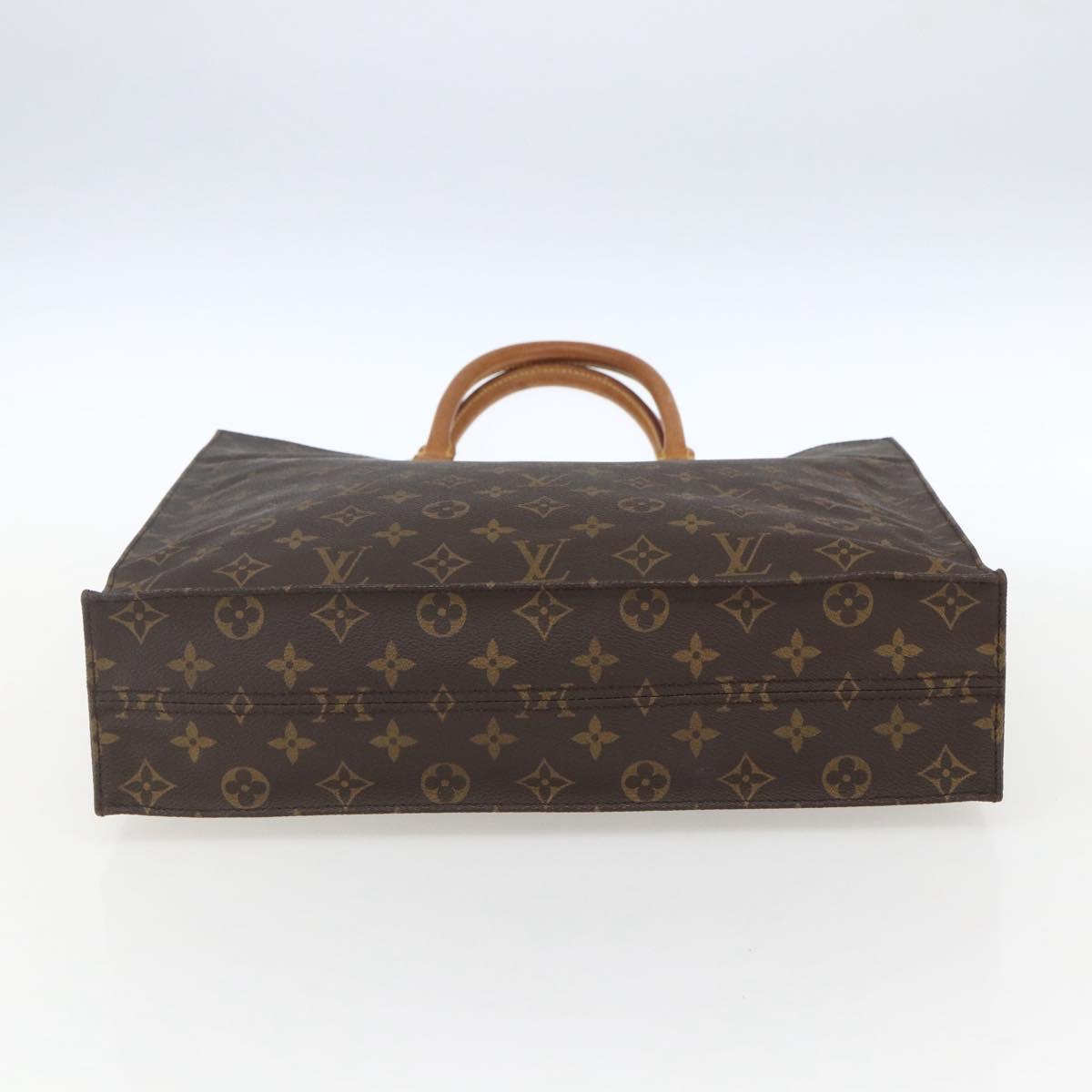 LOUIS VUITTON Monogram Sac Plat Hand Bag M51140 LV Auth 162353