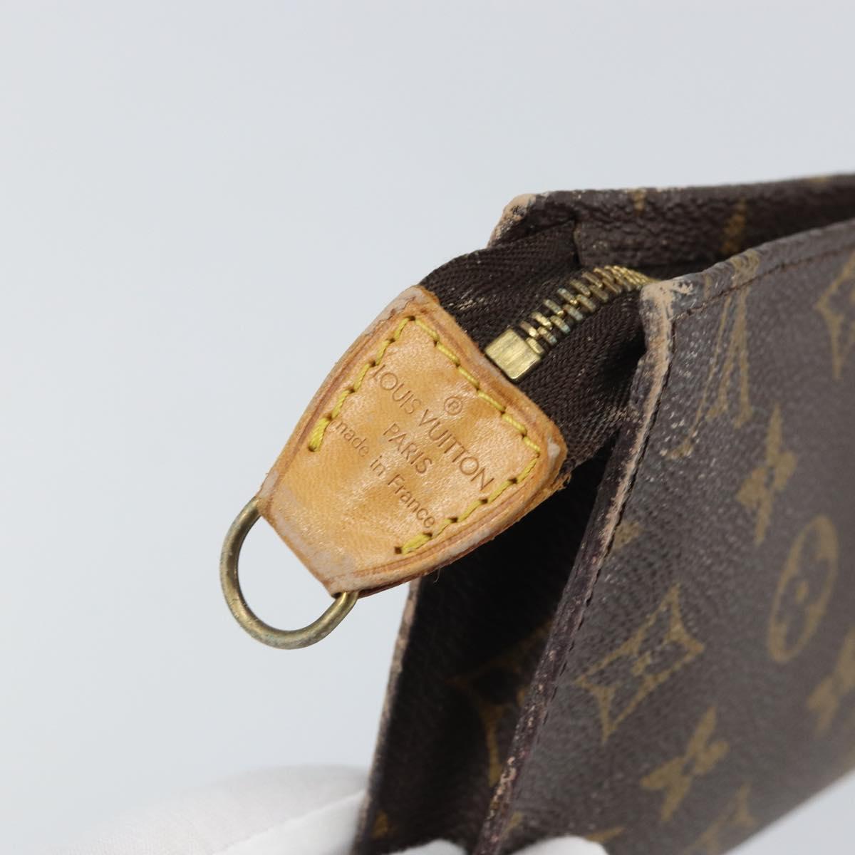 LOUIS VUITTON Monogram Bucket GM Accessory Pouch LV Auth 162357