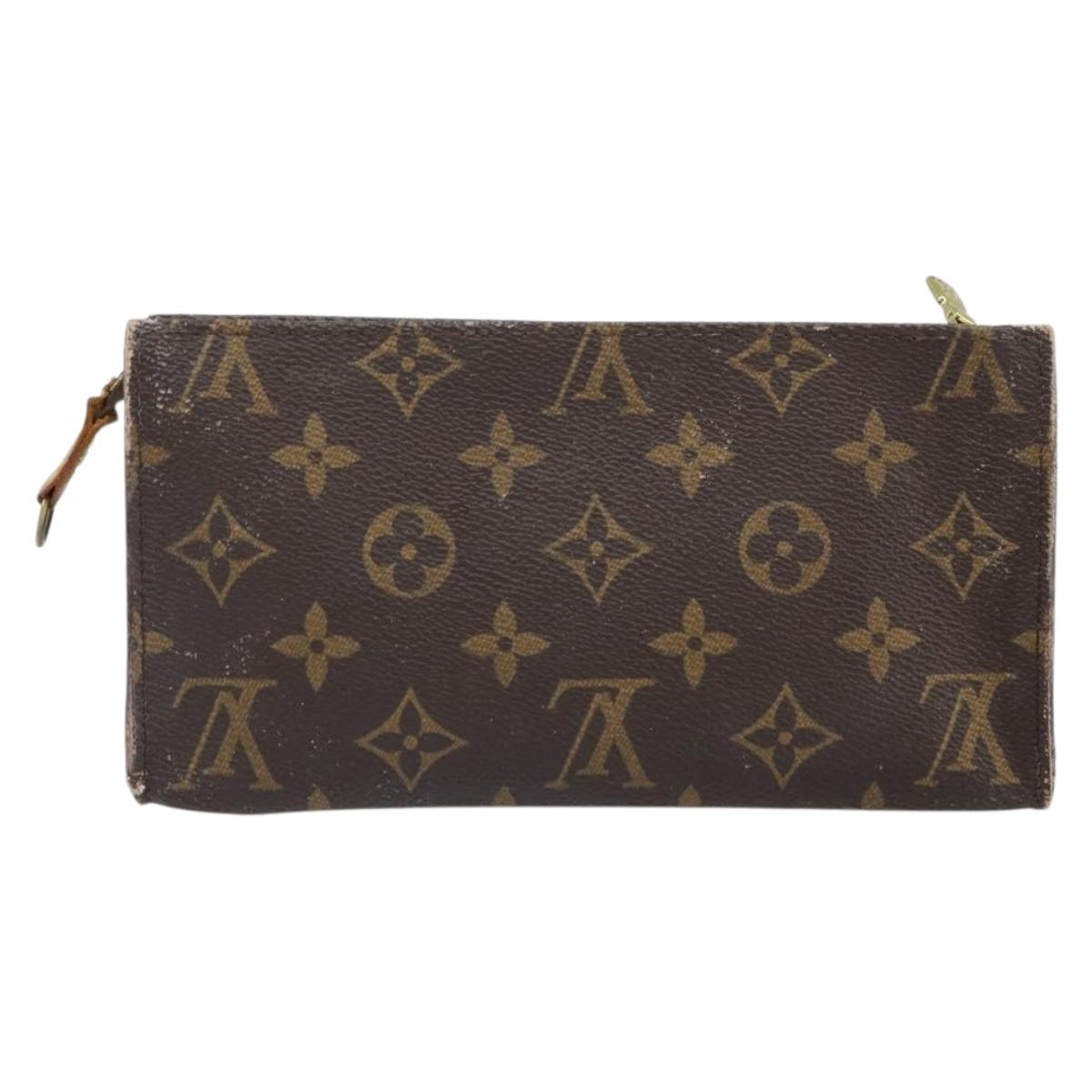 LOUIS VUITTON Monogram Bucket GM Accessory Pouch LV Auth 162357