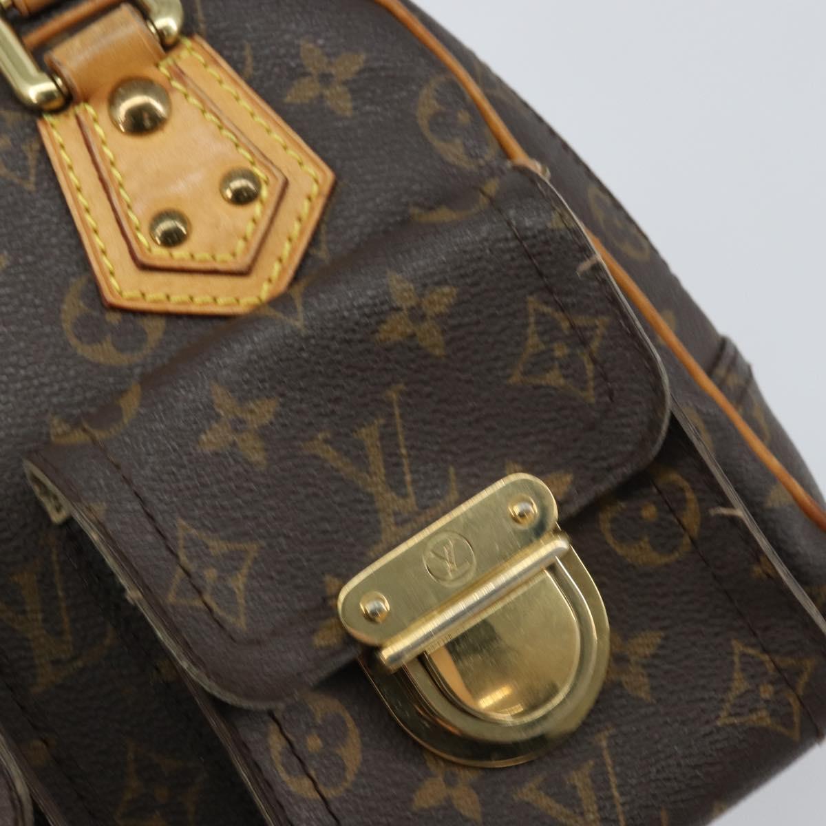 LOUIS VUITTON Monogram Manhattan PM Hand Bag M40026 LV Auth 162359