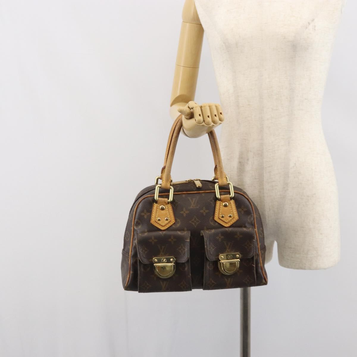 LOUIS VUITTON Monogram Manhattan PM Hand Bag M40026 LV Auth 162359