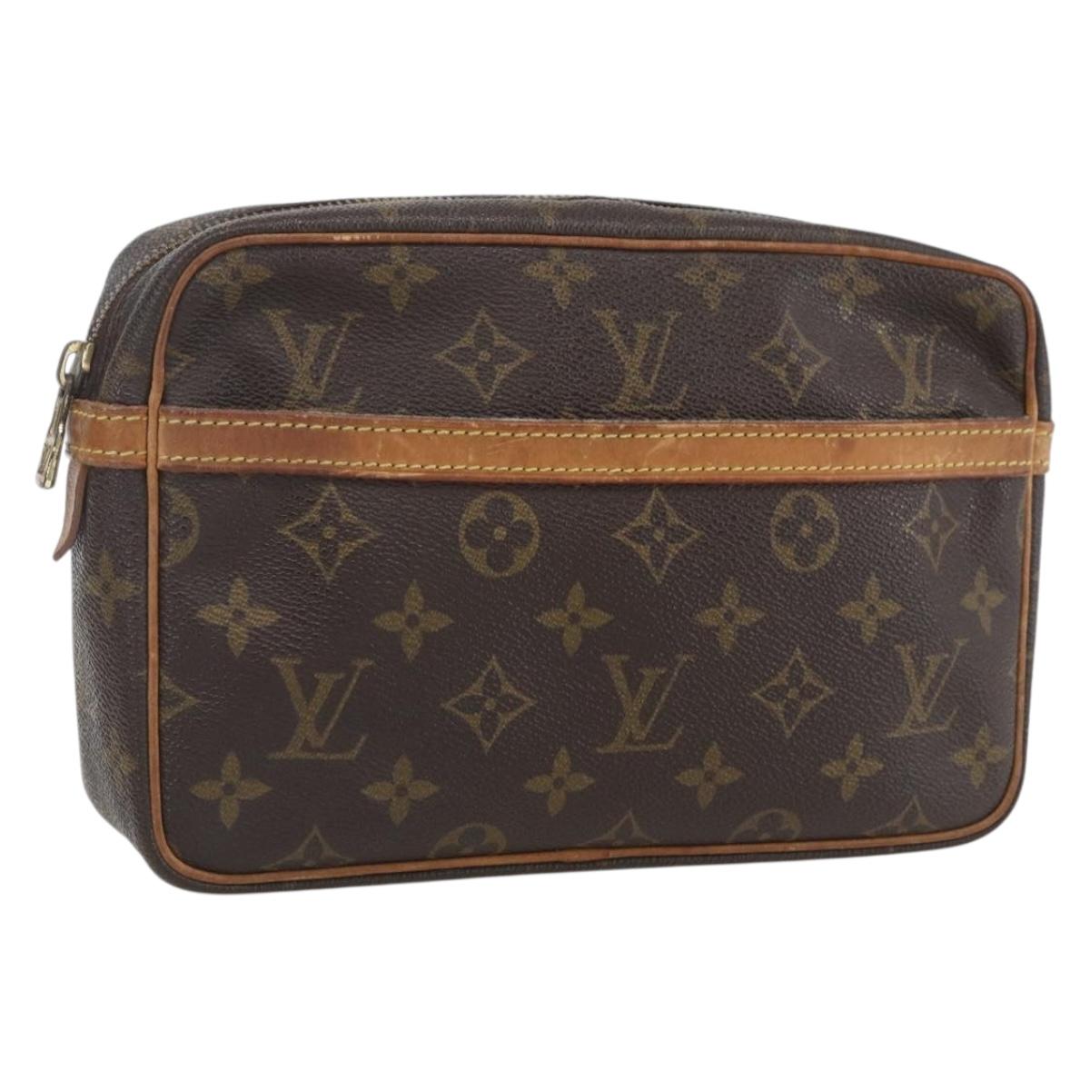 LOUIS VUITTON Monogram Compiegne 23 Clutch Bag M51847 LV Auth 162367