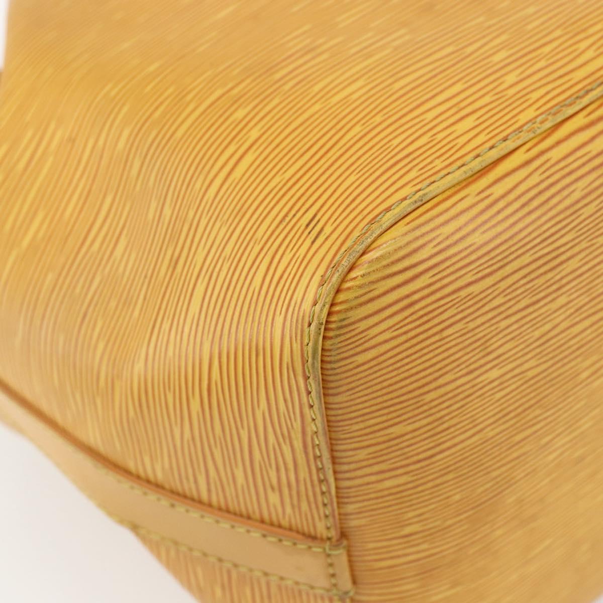 LOUIS VUITTON Epi Petit Noe Shoulder Bag Yellow M44109 LV Auth 162372