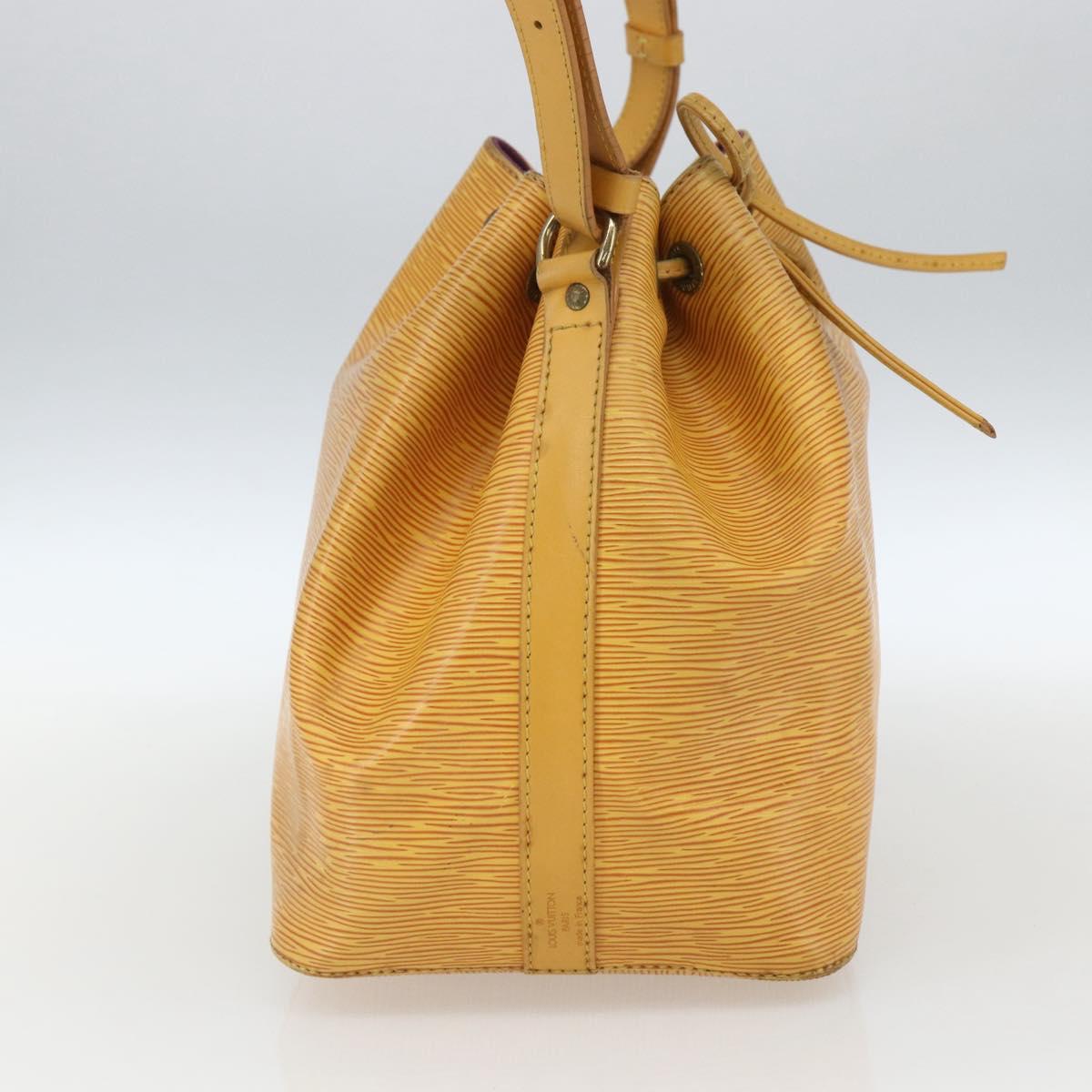 LOUIS VUITTON Epi Petit Noe Shoulder Bag Yellow M44109 LV Auth 162372