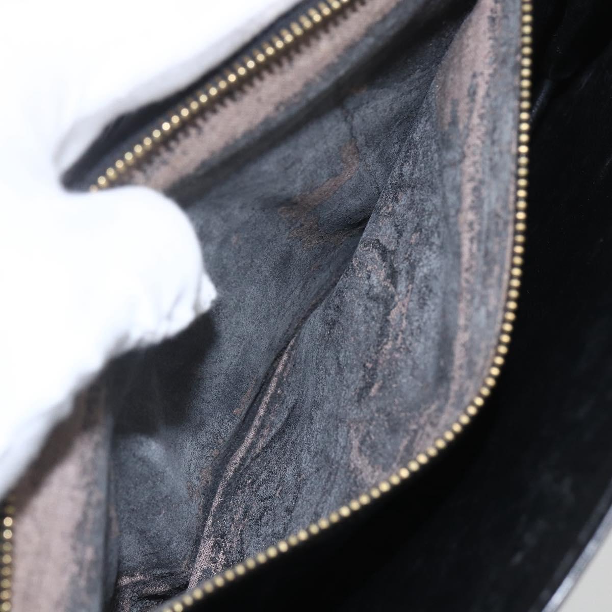LOUIS VUITTON Epi Serie Dragonne Clutch Bag Black Noir M52612 LV Auth 162373