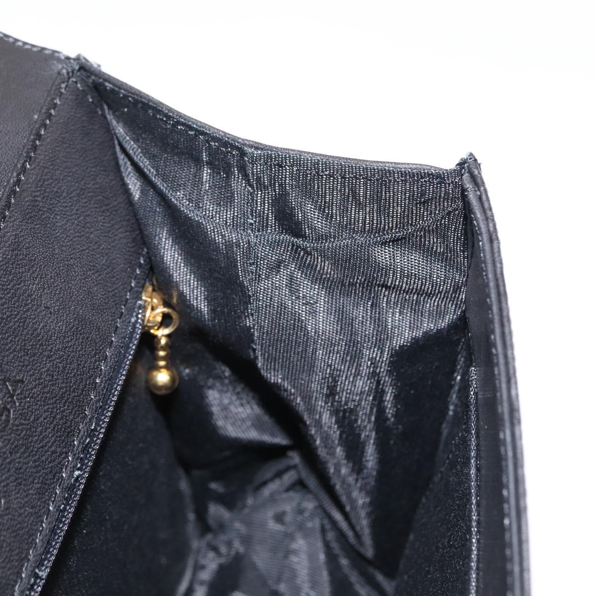 BALENCIAGA Hand Bag Leather Black Gold Auth 162410