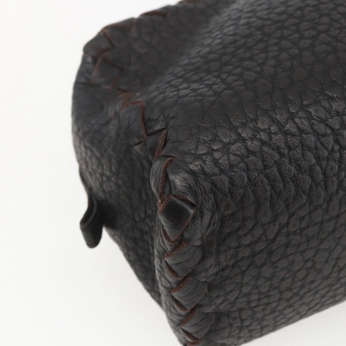 BOTTEGA VENETA Clutch Bag Leather Brown 174361 Auth 162417