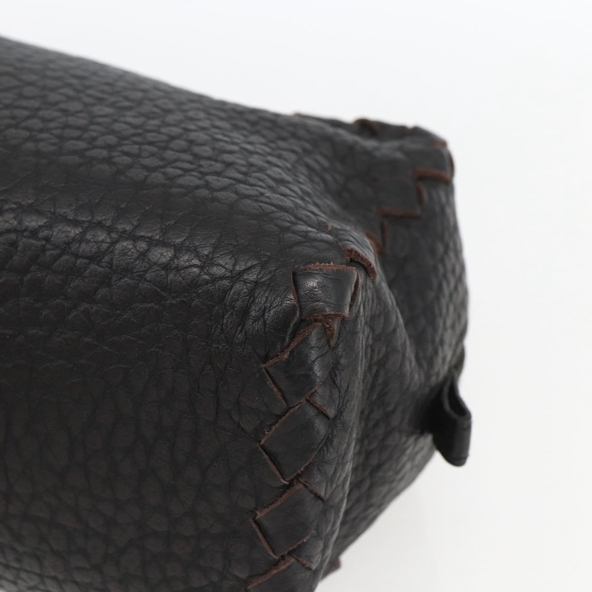 BOTTEGA VENETA Clutch Bag Leather Brown 174361 Auth 162417