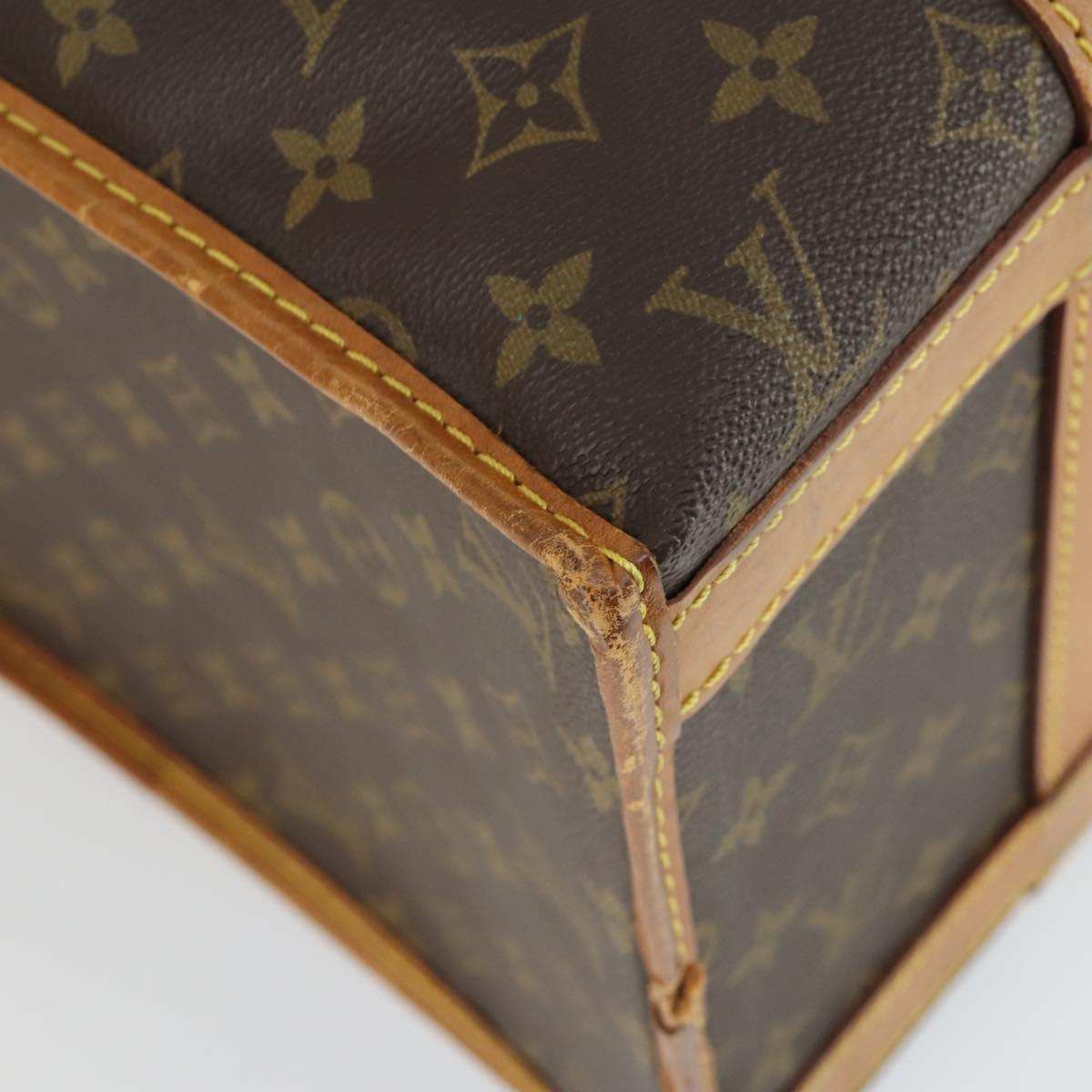 LOUIS VUITTON Monogram Sac Chasseur 40 Pet Carry M41924 LV Auth 162430