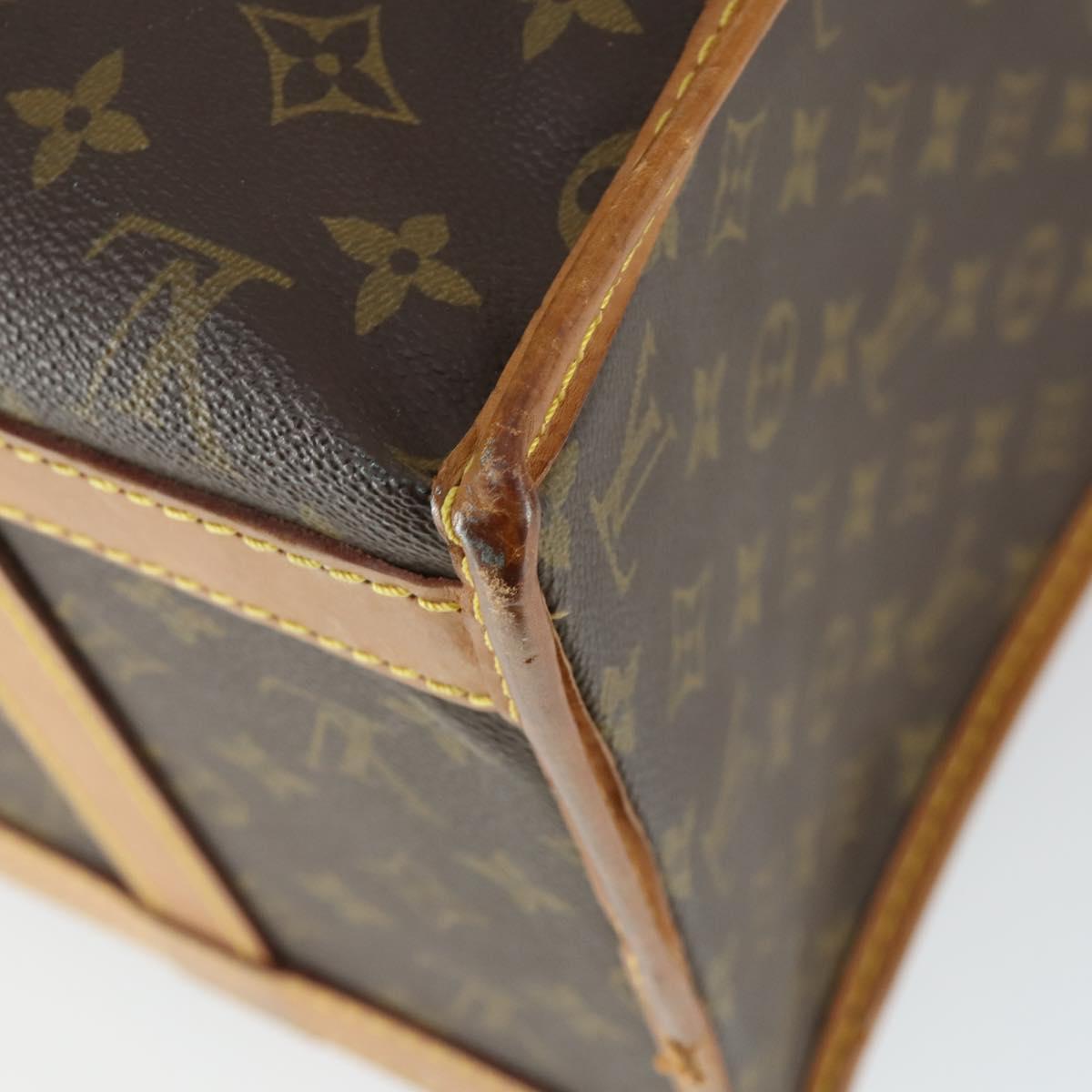 LOUIS VUITTON Monogram Sac Chasseur 40 Pet Carry M41924 LV Auth 162430