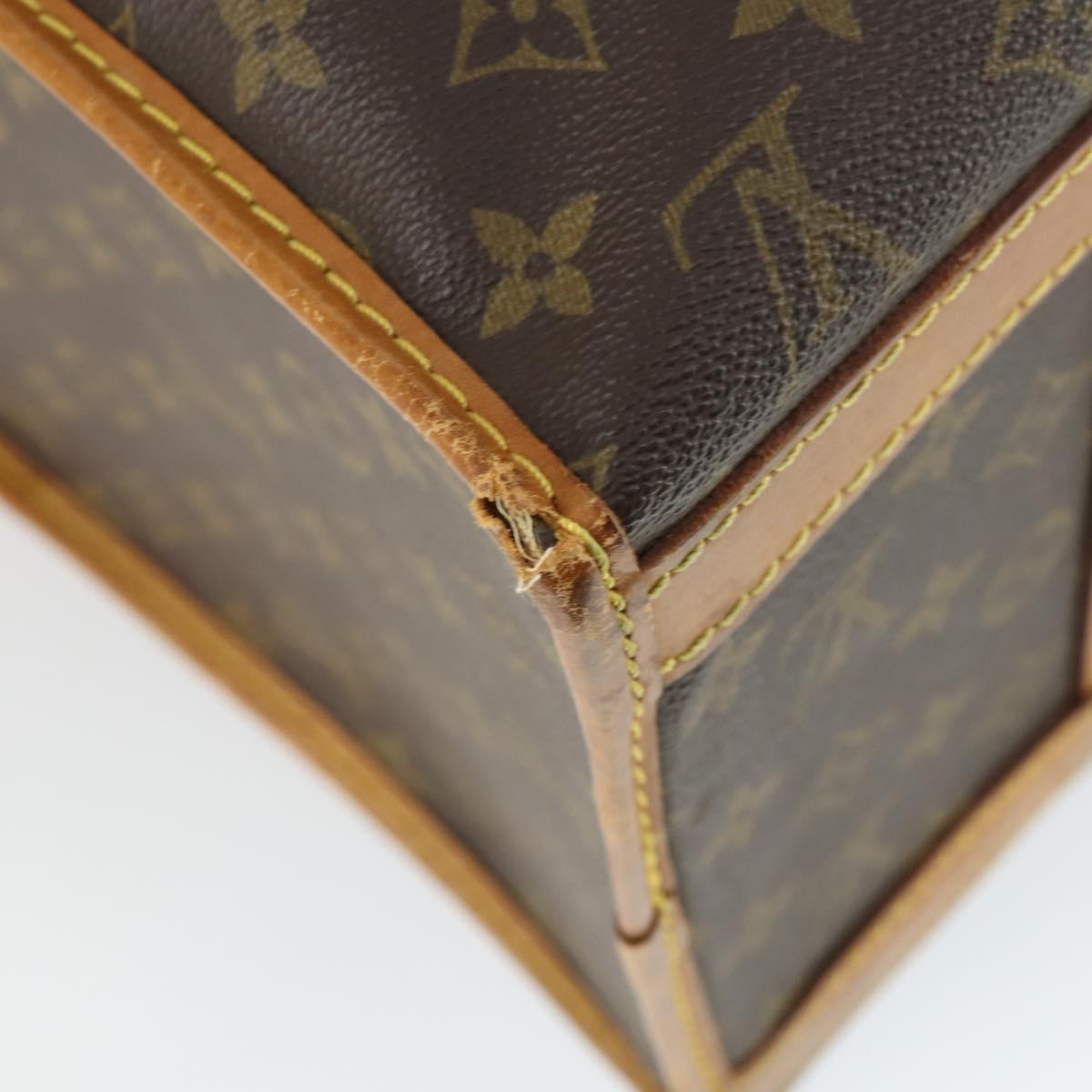 LOUIS VUITTON Monogram Sac Chasseur 40 Pet Carry M41924 LV Auth 162430