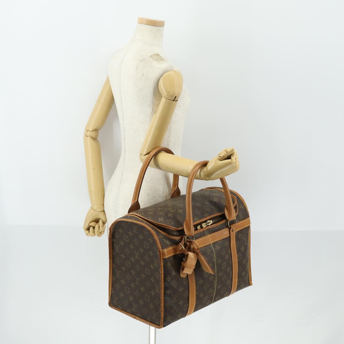 LOUIS VUITTON Monogram Sac Chasseur 40 Pet Carry M41924 LV Auth 162430