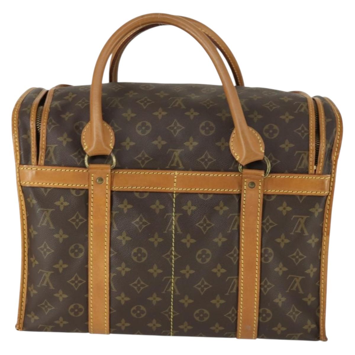 LOUIS VUITTON Monogram Sac Chasseur 40 Pet Carry M41924 LV Auth 162430