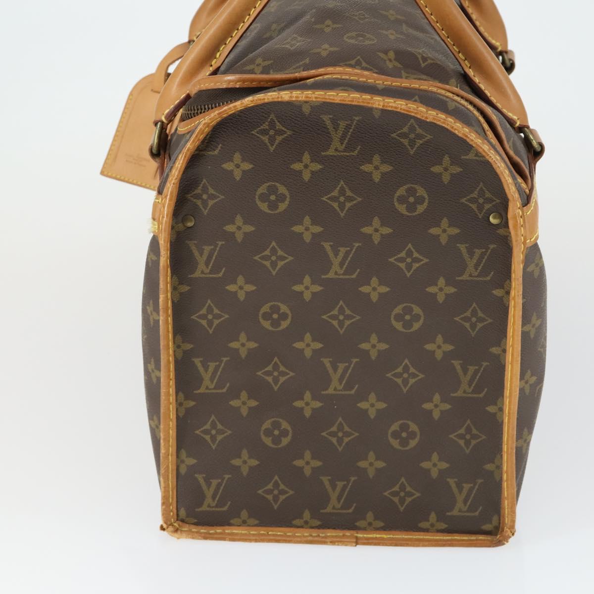 LOUIS VUITTON Monogram Sac Chasseur 40 Pet Carry M41924 LV Auth 162430