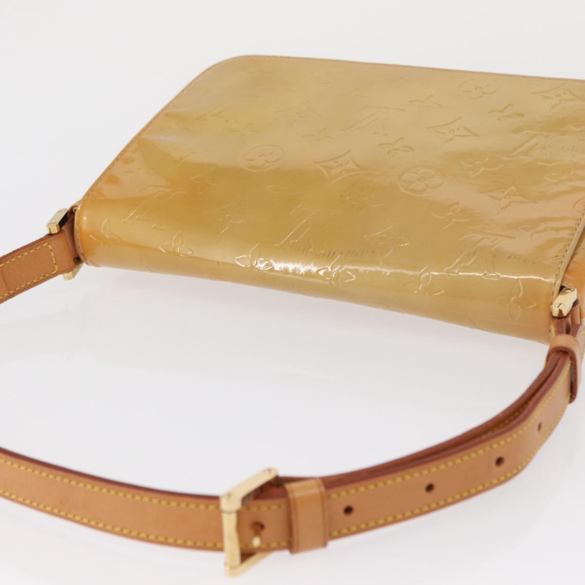 LOUIS VUITTON Monogram Vernis Thompson Street Bag Beige M91301 LV Auth 162432