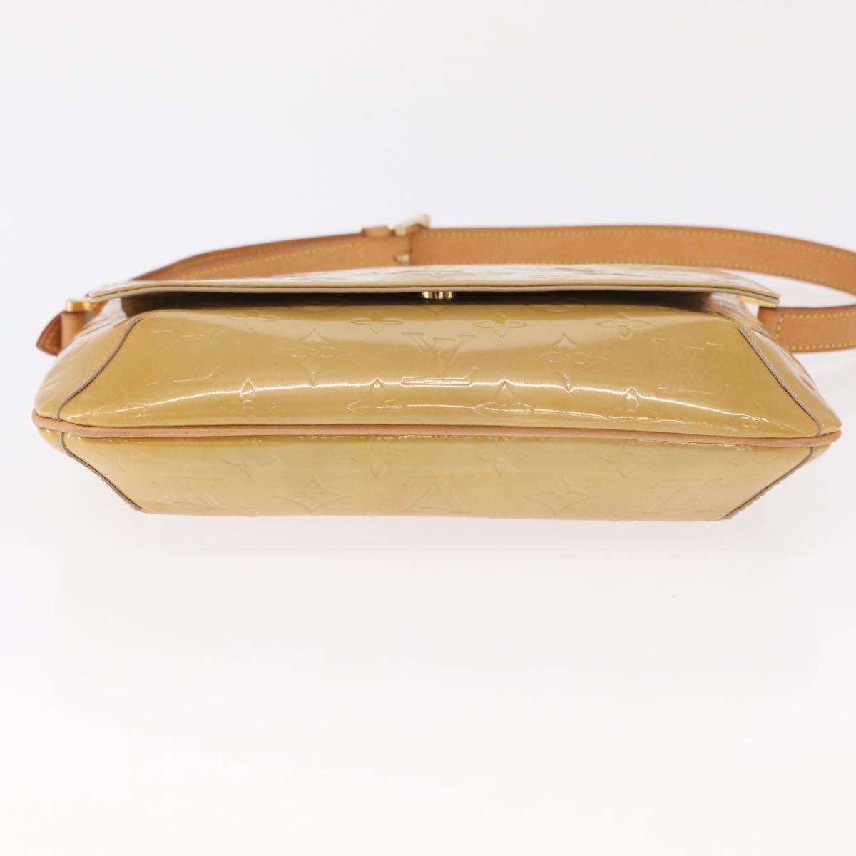 LOUIS VUITTON Monogram Vernis Thompson Street Bag Beige M91301 LV Auth 162432