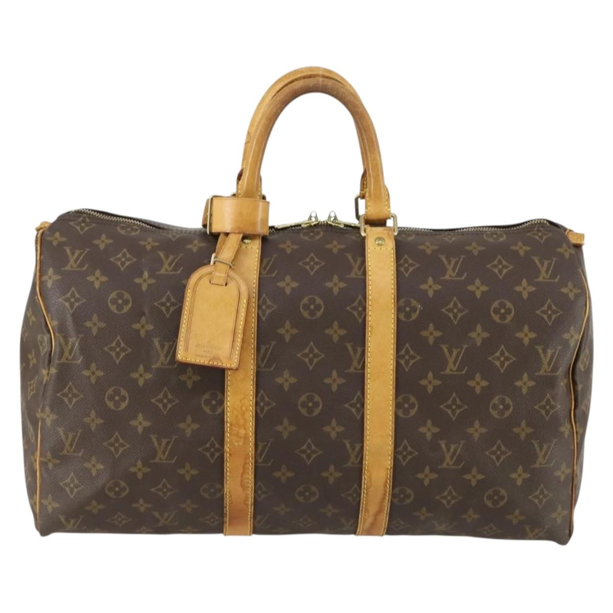 LOUIS VUITTON Monogram Keepall 45 Boston Bag M41428 LV Auth 162477