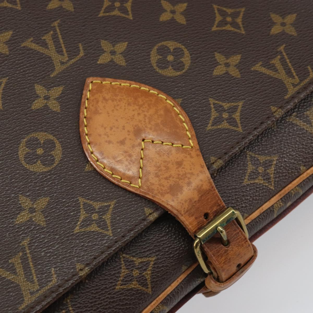 LOUIS VUITTON Monogram Cartouchiere GM Shoulder Bag M51252 LV Auth 162496