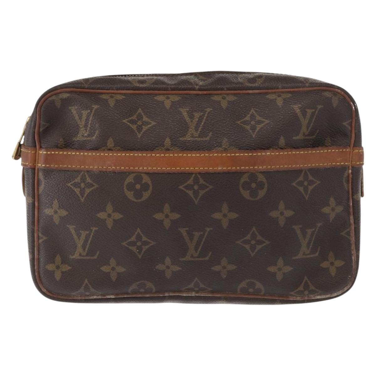 LOUIS VUITTON Monogram Compiegne 23 Clutch Bag M51847 LV Auth 162497