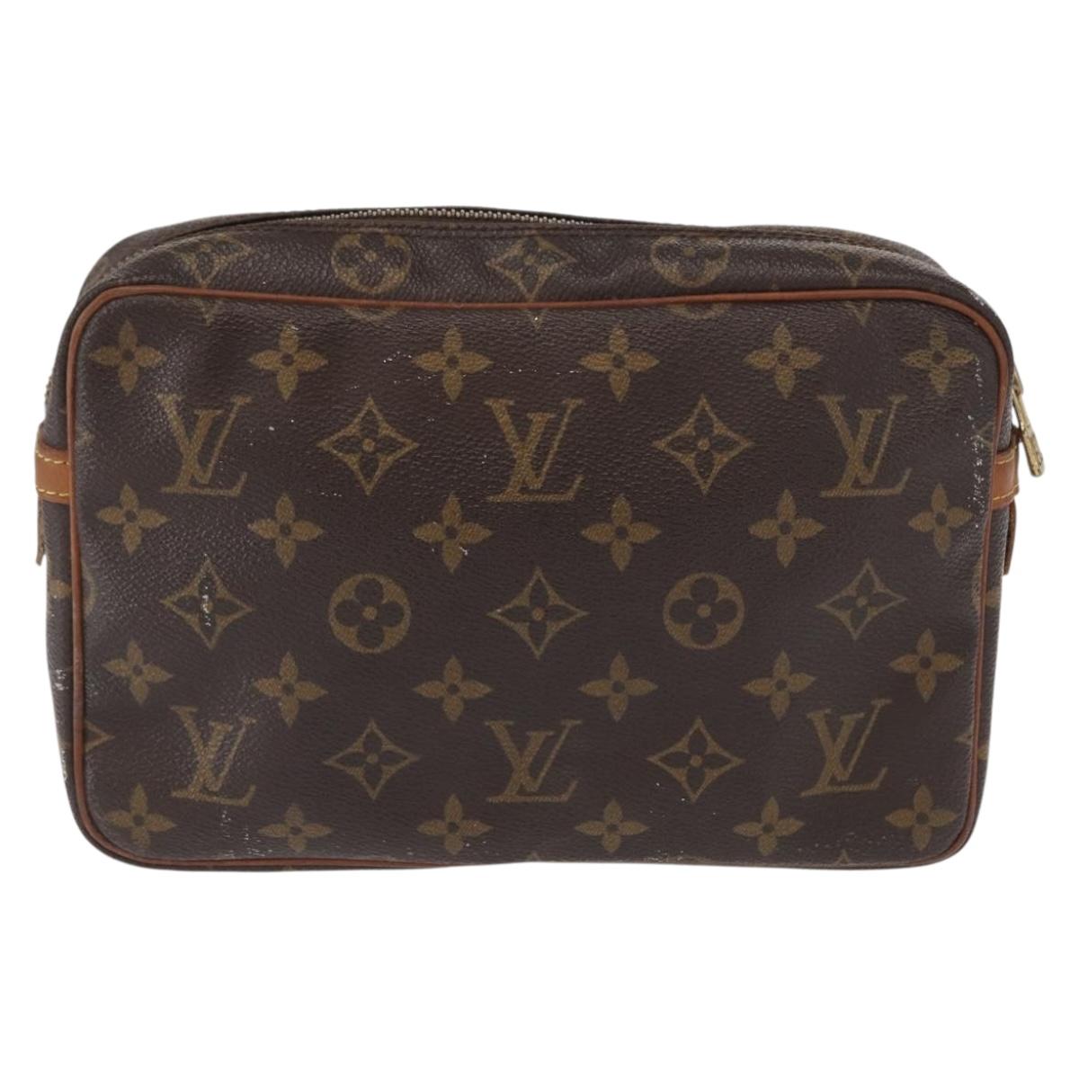 LOUIS VUITTON Monogram Compiegne 23 Clutch Bag M51847 LV Auth 162497