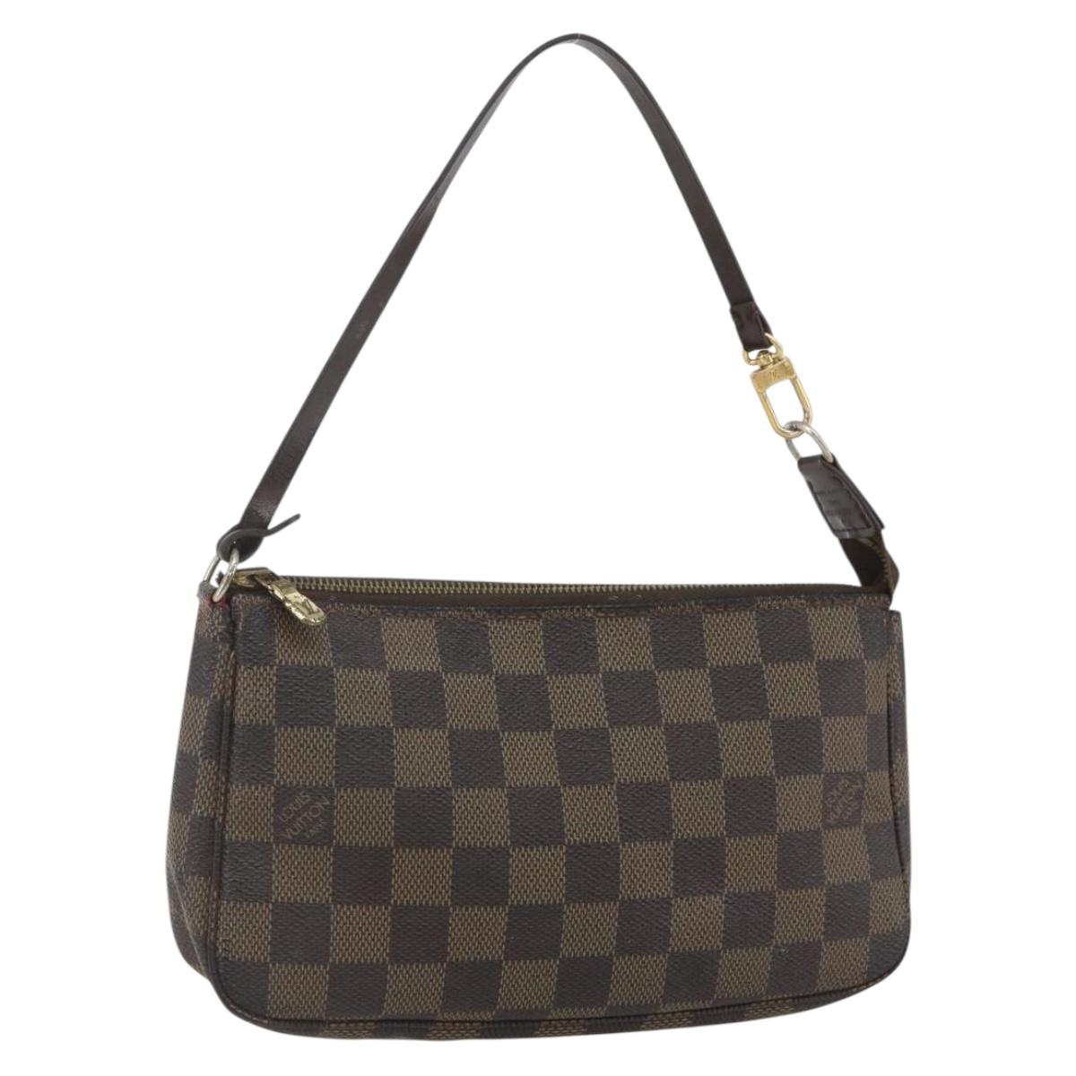 LOUIS VUITTON Damier Ebene Pochette Accessoires Pouch N41206 LV Auth 162558